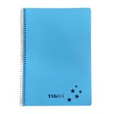 Tigra P.P Kapak 96 Yaprak A4 Kareli Td 096 Açık Mavi Spiralli Defter