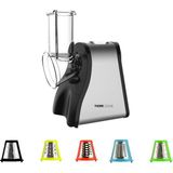 Tıgre Cook 5'i 1 Arada Otomatik Doğrayıcı ve Dilimleyici Makine, Rende, Salata Makinesi - Çok Renkli - Standart