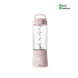 Tıgrecook Blender Kişisel Taşınabilir Kablosuz Mikser Ve Smoothie Makinesi, Güçlü, Şarj Edilebilir Pembe