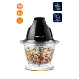 TIGRECOOK Instantchopper FIT 1L Cam Hazneli Et Kıyma & Sebze Rondo Doğrayıcı ÇİFT ÇELİK BIÇAK 600W