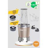 TIGRECOOK Nutrıshake 3 In 1 Kişisel Smoothie Blender Ve Kahve Baharat Öğütücü 1000w