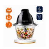 Tigrecook TG-8005G Instantchopper Fit 1 L Cam Hazneli Et Kıyma & Sebze Rondo Doğrayıcı Çift Çelik Bıçak siyah