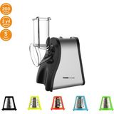 Tigrecook Tıgrecook 5'i 1 Arada Otomatik Doğrayıcı ve Dilimleyici Makine -Rende- Salata Makinesi - Gümüş - Siyah