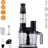 Tigrecook Tıgrecook Mutfak Robotu – El Blenderı, Doğrayıcı, Rende ve Çırpıcı Seti 1800W - Stainless Steel