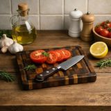 Tik Chef Kesme Tahtası Medium Boy Endgraın 30×20×3 cm Masif Ahşap Doğrama Tahtası Sunum Tahtası