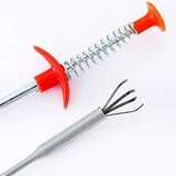 Tıkanıklık Açma Makinesi Gider Borusu Açma Temizleme Çubuğu Aparatı Mutfak Banya Drenaj Duş Tuvalet Kanalizasyon 90CM - Option-1