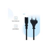 TıkHızında PS3/PS4/PS5/XBox Series S-X Uyumlu 2Pin Güç Kablosu Projeksiyon Monitör Tv Universal 2Pin Teyp Fişi