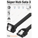 TıkHızında SATA 3 Data Kablosu ⚡Ultra Hızlı 50cm – 6Gb/s SSD & HDD Uyumlu
