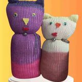 Tıkırık Örgü Yastık Uyku Oyun Arkadaşı Pembeş&Minik - 35 Cm-45 Cm