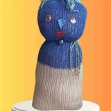 Tıkırık Örgü Yastık Uyku Oyun Arkadaşı Poncik - 35 Cm