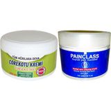 Tiklad Çörek Otu Kremi Büyük Xlboy 200 ml Green + 100 ml Painclass Kuyruk Yağı Kremi / Diz Dirsek Iskelet Sırt Bel Kas Agrilarina Masaj Seti - 1Paket