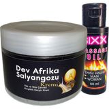 Tiklad Giant Afrikasalyangozu Kremi Yaşlanma Karşıtı Dev SALYANGOZ100ML + 60 ml Sıxx Erotikmasaj Yağı - 1Paket
