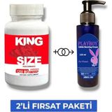Tiklad King Size Erkek Performans Geliştirici 30'lu Takviye Playboy Lib.ido Arttırıcı Krem 125 ml - 1 Paket