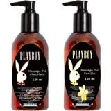 Tiklad Playboy Massage Oil Chocolate And Vanilla FRAGRANCES120 ml Çikolata ve Vanilya Kokulu Vücut Masaj Yağı - Renkli