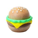 Tıklanabilir Hamburger Stres Giderici Oyuncak, Hediyelik Anahtarlık ve Çanta Aksesuarı | Clickburger