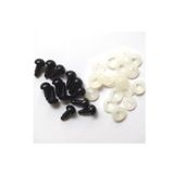 TıkTık AL Amigurumi Vidalı Göz 6 mm - Siyah (20 Adet-10 Çift) Güvenlik Sertifikalı
