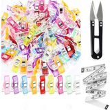 TıkTık AL Kumaş Mandalı Kağıt Plastik Klips Tutucu Mandal 60 Adet Set - set 1