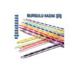 TıkTık AL Renkli Plastik Örgü Şiş Seti Burgulu (4-4,5-5-6-7-8-9-10) no 8 Adet