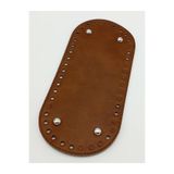 TıkTık AL Suni Deri Taba Renk 25X12 cm Oval Çanta Tabanı (Gümüş Aparatlı)