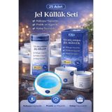 Tilbe Home 25 Adet Jel Kül Tablası Tek Kullanımlık Ofis Araç Kafe Ev Balkon Küllüğü Kokusuz Jel Küllük Seti