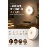 Tilbe Home Hareket Sensörlü USB Şarjlı LED Lamba Kablosuz Dolap Mutfak Merdiven Koridor Otomatik Gece Işığı