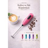 Tilbe Home Kahve ve Süt Köpürtücü Mini Çırpıcı Paslanmaz Çelik El Mikseri Latte Cappuccino Krema Köpürtücü