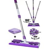 Tilbe Home Sihirli Teleskobik Mop Yedek Bez Hediyeli Yer Mopu Fayans Duvar Yüzey Temizlik Mikrofiber Paspas