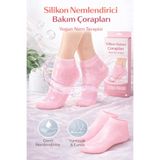 Tilbe Home Silikon Ayak Bakım Çorabı Nemlendirici Jel Çatlak Önleyici Yumuşak SEBS Yıkanabilir Bakım Çorap