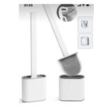Tilbe Home Silikon Banyo Tuvalet Klozet Fırçası ve Tutucu Set