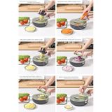 Tilbe Home Vegetable Cutter Pro Rende Sebze Doğrayıcı Dilimleyici Hazneli Soğan Küp Kesici Dicer Ren Renkli