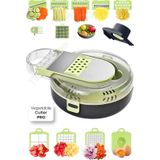 Tilbe Home Vegetable Cutter Pro Rende Sebze Soğan Küp Doğrayıcı Dilimleyici Hazneli Kesici Dicer Ren Soft Yeşil Siyah