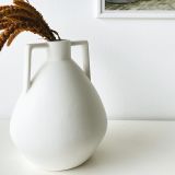 Tile Seramik Vazo Beyaz