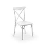 Tilia Capri Polipropilen Sandalye - Bahçe, Balkon, Teras, Veranda, İç ve Dış Mekan, Kafe, Restoran İçin (Süt Beyaz)