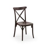 Tilia Capri Polipropilen Sandalye - Venge - Bahçe, Balkon, Teras, Veranda, İç ve Dış Mekan, Kafe, Restoran İçin - Cam Elyaf Takviyeli - İstiflenebilir - UV Korumalı