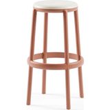 Tilia Duo Polipropilen Bar Taburesi 75 cm Terrakota Bej - Mutfak, Kafe, Restoran, İç ve Dış Mekan İçin - Kiremit