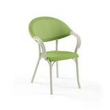 Tilia Flash-N Polipropilen Kollu Sandalye Bej İskelet - Bahçe, Balkon, Teras, Havuz Kenarı, İç Ve Dış Mekan, Kafe, Restoran İçin, İstifleneb