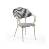 Tilia Flash-N Polipropilen Kollu Sandalye Bej İskelet - Bahçe, Balkon, Teras, Havuz Kenarı, İç ve Dış Mekan, Kafe, Restoran İçin, İstiflenebilir, UV Korumalı, Her Hava Koşuluna Dayanıklı