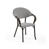 Tilia Flash-N Polipropilen Kollu Sandalye Venge İskelet - Bahçe, Balkon, Teras, Veranda, Havuz Kenarı, İç ve Dış Mekan, Kafe, Restoran İçin, İstiflenebilir