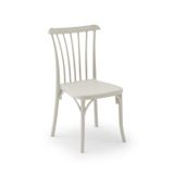 Tilia Gozo Polipropilen Sandalye - Bahçe, Balkon, Teras, Havuz Kenarı, Dış Mekan, Kafe, Restoran İçin, İstiflenebilir, Bej