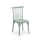 Tilia Gozo Polipropilen Sandalye - Bahçe, Balkon, Teras, Havuz Kenarı, Dış Mekan, Kafe, Restoran İçin, İstiflenebilir, Nil Yeşili