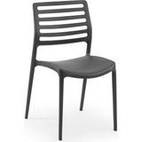 Tilia Louise Polipropilen Sandalye - Bahçe, Balkon, Dış Mekan, Kafe, Restoran Için - Antrasit