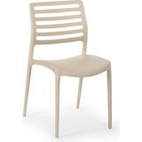 Tilia Louise Polipropilen Sandalye Bej - Bahçe, Balkon, Dış Mekan, Kafe, Restoran İçin
