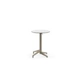 Tilia Moon-C Polipropilen Katlanır Masa Vizon Ayak Terrazzo Desen Kompakt Tabla Ø60 cm - Bahçe, Kafe