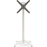 Tilia Moon Katlanır Bar Masa Ayağı 49 cm Süt Beyaz - Bahçe, Balkon, Kafe, Restoran, Dış Mekan Için