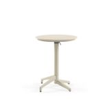 Tilia Moon Katlanır Masa Ø60 cm Bej - Bahçe, Balkon, Kafe, Restoran Için, Iç ve Dış Mekan