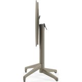 Tilia Moon Katlanır Masa Ø60 cm Vizon - Bahçe, Balkon, Kafe, Restoran İçin, İç ve Dış Mekan