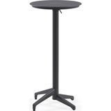 Tilia Moon Polipropilen Katlanır Bar Masası Ø60 cm Antrasit - Bahçe, Balkon, Kafe, Restoran, Dış Mekan İçin