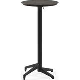Tilia Moon Polipropilen Katlanır Bar Masası Ø60 cm Siyah - Bahçe, Balkon, Kafe, Restoran, Dış Mekan İçin