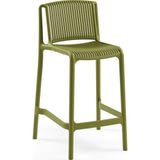 Tilia Nes Polipropilen Bar Sandalyesi 65 cm Haki - Mutfak, Kafe, Teras, Restoran, İç ve Dış Mekan İçin