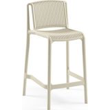 Tilia Nes Polipropilen Bar Sandalyesi 65 cm - Mutfak, Kafe, Restoran, Iç ve Dış Mekan Için - Bej